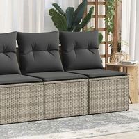 set sofas jardin y cojines 2 uds  juego de muebles de jardin ratan sintetico acacia gris cfw74306