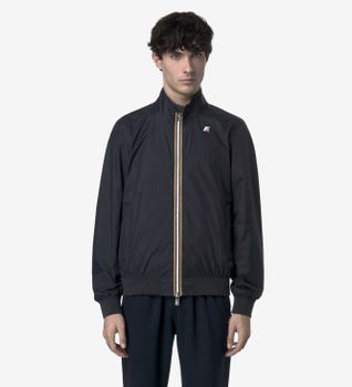 K-way para hombre. K6123PW Chaqueta Arsene Plus 2 Reversible marino (L), Casual, Nylon, Manga larga