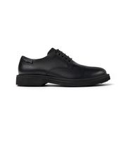 camper para hombre k100998-001 zapatos de piel norman negro 42 plano cordones casual