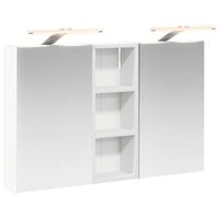 juego de muebles de bano con estante 3 pcs 80 x 105 x 50 cm vidaxl