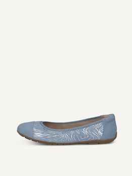 CAPRICE Ballerina, blue, made of Leather, Size 42
