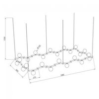 lampara colgante zen 24 luces