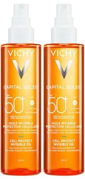 Vichy Capital Soleil Aceite Cell Protect SPF50+ 2x200 ml