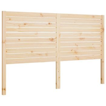 Cabecero De Cama Madera Maciza De Pino 186x4x100 Cm