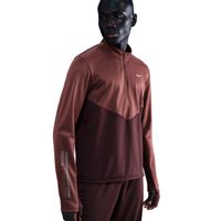 nike pacer winterized half-zip camiseta de running hombres - rojo oscuro bronce
