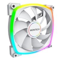 ventilador montech ax140 pwm 140mm blanco iluminacion led argb pwm rifle bearing