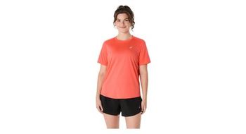 Camiseta de manga corta asics core coral para mujer