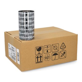 Zebra 2300 Cinta de cera (02300BK11030) 110 mm x 300 m (12 cintas) (original)