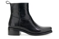 botines de piel black 39
