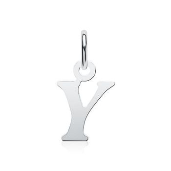Colgante letra Y de plata 925