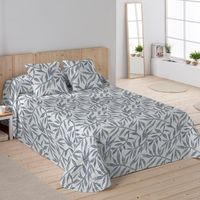 sandal - colcha bouti estampada - microfibra - extra - suave - gramaje 70 gramos - cama 135 - wakia blue