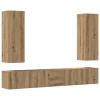 mueble para tv de pared madera contrachapada artesanal 5 uds  mueble de salon  mesa de tv