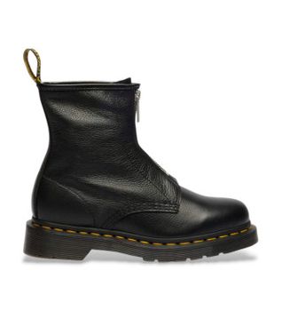 Dr Martens para mujer. 42352001 Botas de Piel 1460 con cremallera negro (41), Plano, Casual