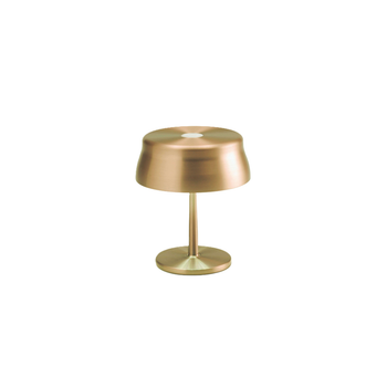 Lámpara De Mesa Led Inteligente Zafferano Sister Light Mini Wi-fi Dorada, Recargable Y Regulable