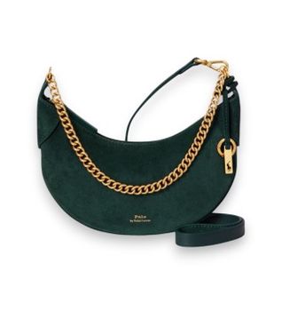 Polo Ralph Lauren para mujer. 428P08907004 Bolso Polo ID mini de ante verde (OSFA), Casual
