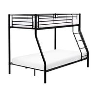 litera 90120 x 200 cm dormitorio infantil cama alta estructura de acero negro chadurie