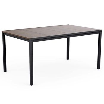Mesa  Signature Porto 160 Cm - Madera De Fresno Y Acero Negro Keter