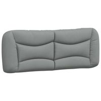 cabecero de cama acolchado hvar tela gris claro 137 cm vidaxl