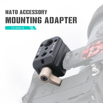 Adaptador de montaje de accesorios TILTA TA-NMA-B NATO - Accesorio de jaula de cámara negra
