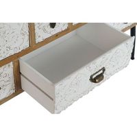 mueble tv abeto metal 120x40x61 tallado natural