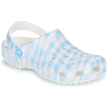 Crocs Zuecos Classic Gingham Clog para mujer