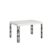 mesa extensible 80x140224 cm ghibli fresno blanco estructura antracita