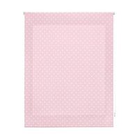 estor enrollable premium - estor enrollable tamano 130x180 - estor premium color rosa con motas blancas  blindecor