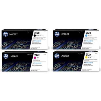 Original Multipack HP Colour LaserJet Enterprise M555x Printer Toner Cartridges (4 Pack) -W2120X