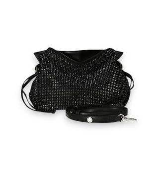 Liu Jo para mujer. AF6099-T767A Bolso pequeño Riccy con pedrería negro (OSFA), Casual, Fiesta, Poliéster