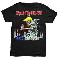 iron maiden camiseta manga larga new york para mujer