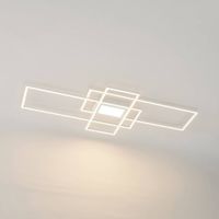 lampara de techo led de metal blanco
