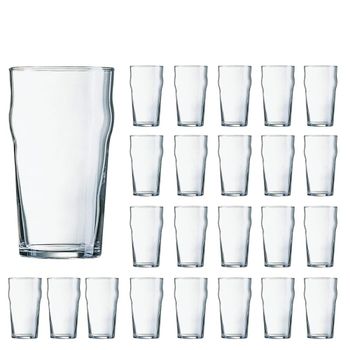 Juego de 24 vasos cerveza vidrio templado 57 cl