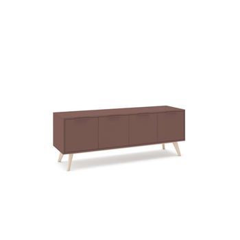 Mueble Para Televisión 4 Puertas Diseño Nórdico Funcional