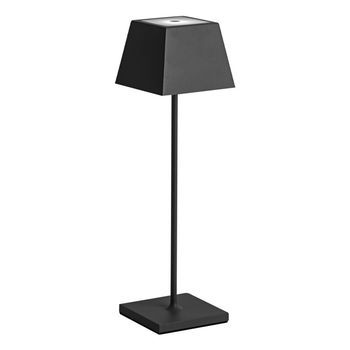 Lámpara De Mesa Led Siesta Black Portátil Y Recargable Ip54