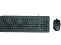 pack teclado  raton - hp hp150 usb-a indicadores led recorrido de teclas perfil bajo negro