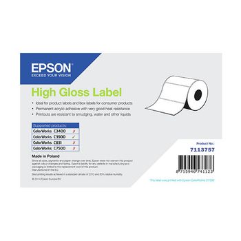 Epson 7113757 etiqueta de alto brillo de 76 x 127 mm (original)