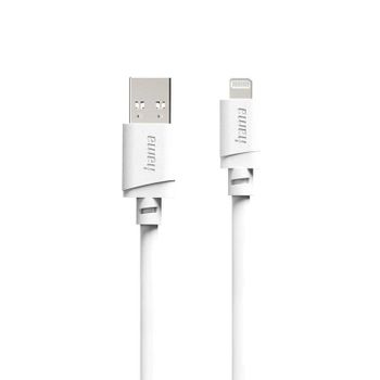 Cable Lightning Hama 3 m USB A Macho Blanco