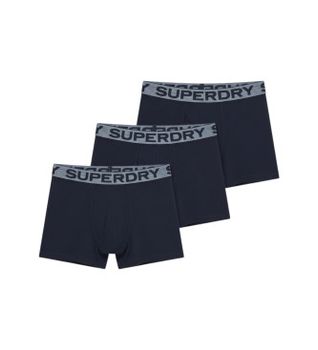 Superdry para hombre. M3110452C Set 3 Bóxers Triple marino (M), Homewear, Algodón