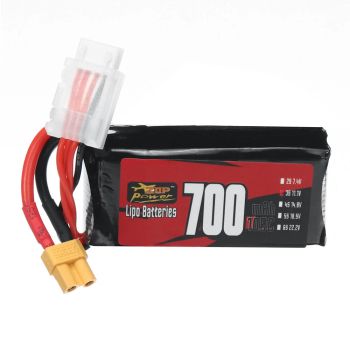 Batería LiPo ZOP Power 3S 11.1V 700mAh 105C 7.77Wh con enchufe XT30 para helicóptero RC, avión, dron de carreras FPV