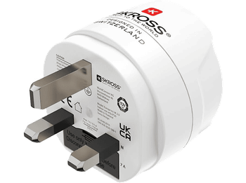 Adaptador de viaje - Hama 00223483, EU-UK, Blanco