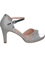 sandalias color plata de fiestaevento polka 329 41