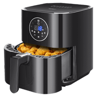 aigostar mini cube - freidora de aire sin aceite 35 litros 1500w 7 funciones preestablecidas tiempo y temperatura ajustables manualmente panel led tactil freidora de aire caliente libre de bpa