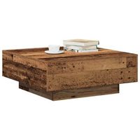 mesa de cafe  mesa de centro madera envejecida 80 x 80 x 31 cm
