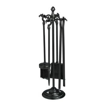 Conjunto De Chimenea De Hierro Fundido De 5 Piezas