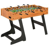 futbolin plegable marron claro 121x61x80 cm vidaxl