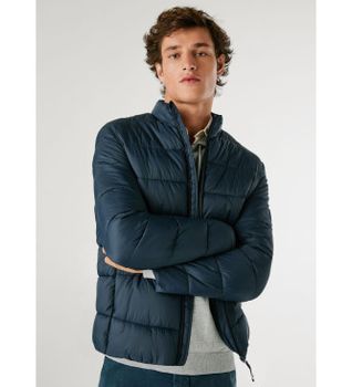 Pepe Jeans para hombre. PM4027171 Chaqueta Puffer marino (M), Casual, Poliamida