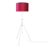 lampara de pie beton rojo