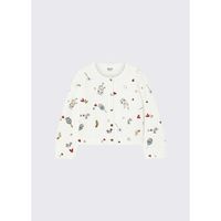 liu jo chaqueta de punto cardigan con estampado para nina