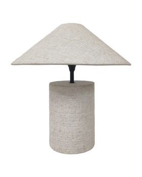 Lámpara de mesa de tela en color verde claro de 38cm