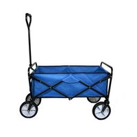 carretilla de jardin plegable azul para jardineria con funda impermeable